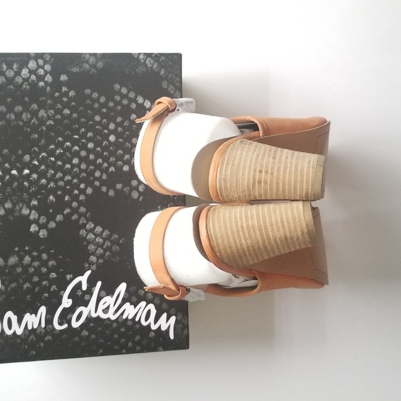 sam edelman holly ginger leather sandal bootie - Picture 5 of 8